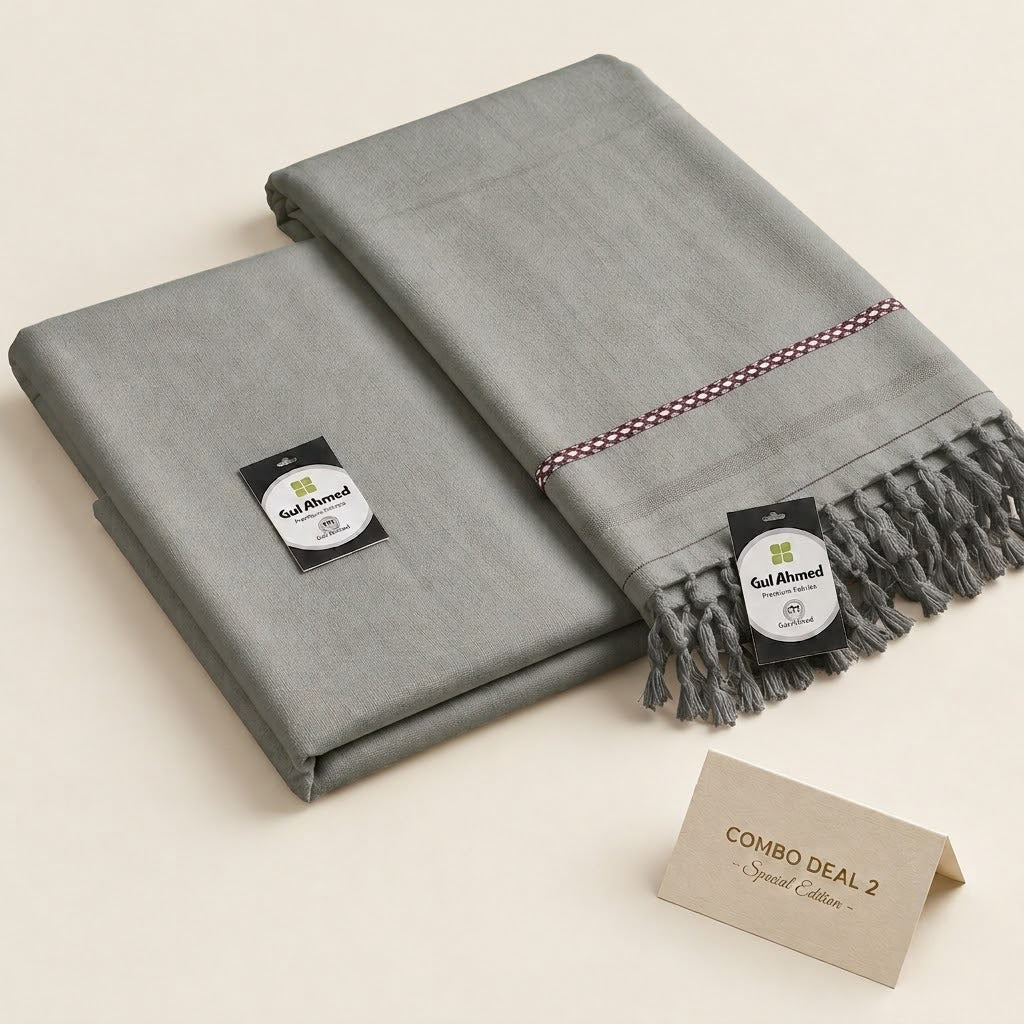 Shwal + Suit Gul Ahmad (Grey)